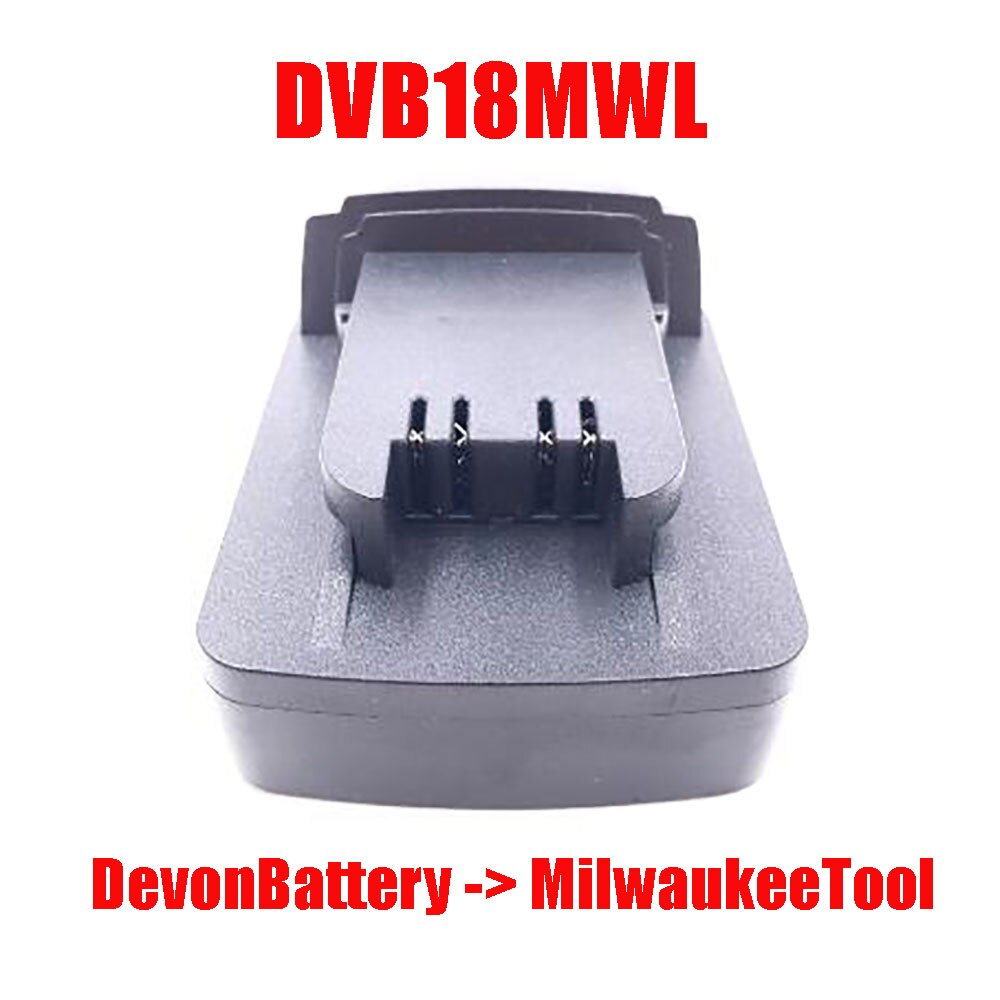 Li-ion batteri værktøj  mt20ml adapter konverter til makita bosch dewalt aeg ridgid devon worx hitachi batteri til milwaukee værktøj: Dvb 18 mwl