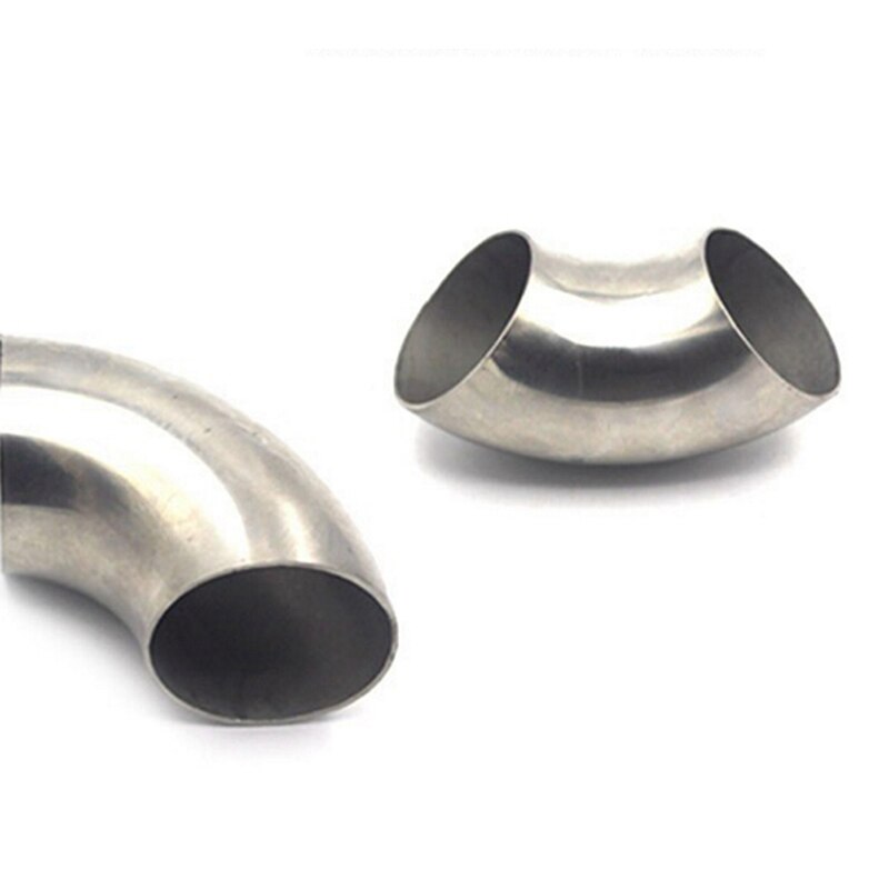 Tuyau d'échappement coude à 90 degrés en acier inoxydable, 1 pièce, 2.5/2 pouces 51/63mm