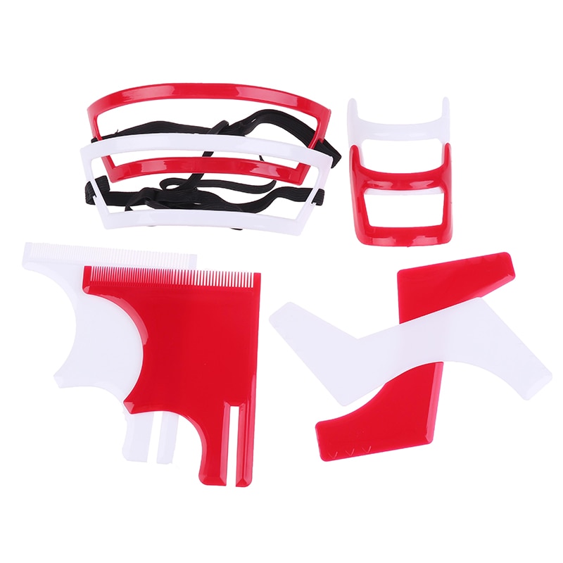 2/3/4 st/set halsringning rakmall guide frisyr kit verktyg män skägg hår bockskägg