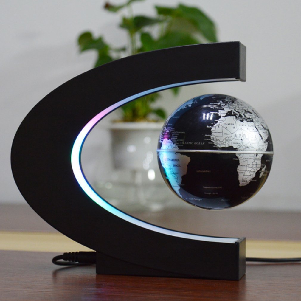 Globe de lévitation magnétique flottant carte du monde boule lampe Cool bureau décoration de la maison Globe terrestre lampe