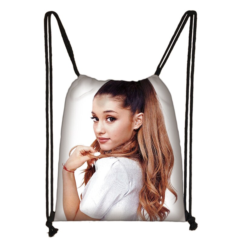 Ariana Grande 3D Drawstring Bag Printing Backpack Daily Casual Boys Girls knapsack Drawstring Bags: 002