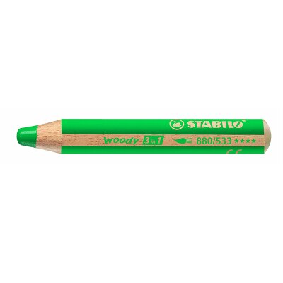 6/10/18PCS German STABILO Invincible Colour Crayon 886 Ultra Coarse Water Soluble Colour Brush Set: Green