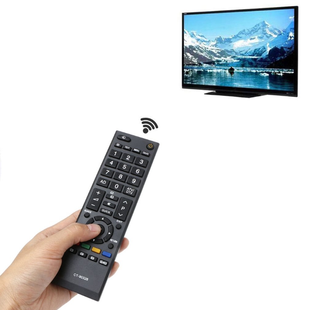 Télécommande Tv pour Toshiba Tv anglais télécommande Ct-90326 Portable sans fil Tv télécommande bouton sensible