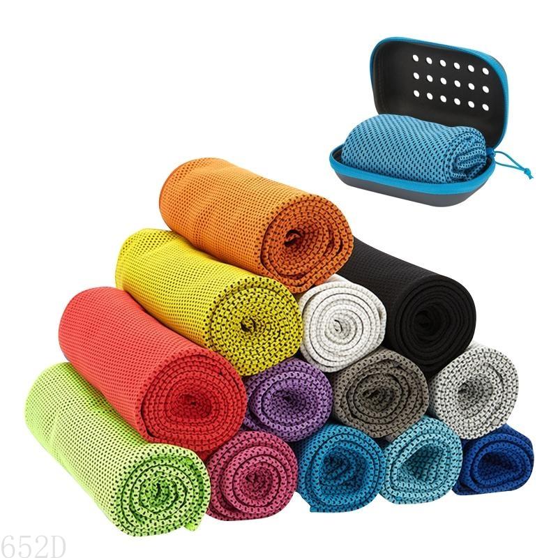 652D Zacht ademende koele handdoek Snelle droog koelhanddoek Sweat Absorptie handdoek