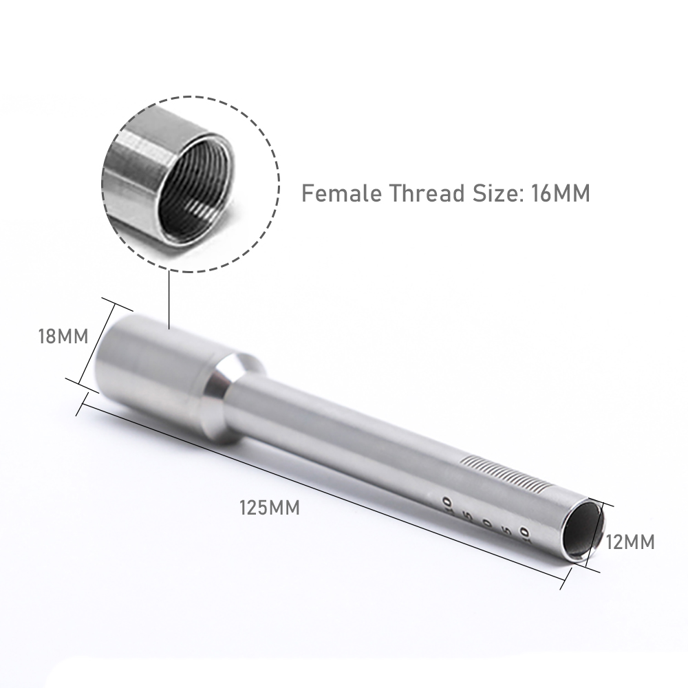 Accessoires voor laserlaspistoolkop van roestvrij staal Laserschaalbuis Laserlastoorts Mondstuk Verbindingsleiding: Goud