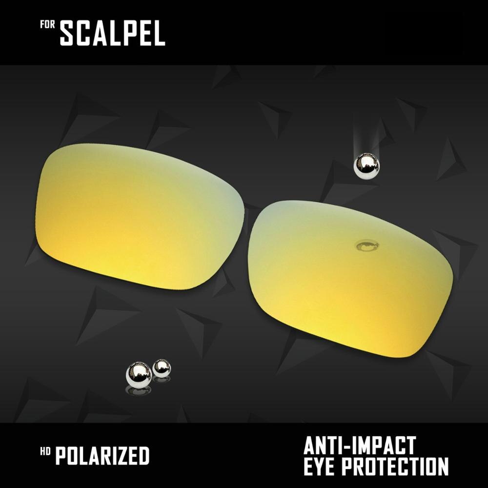 OOWLIT Lenses Replacements For Oakley Scalpel OO9195 Sunglasses Polarized - Multi Colors