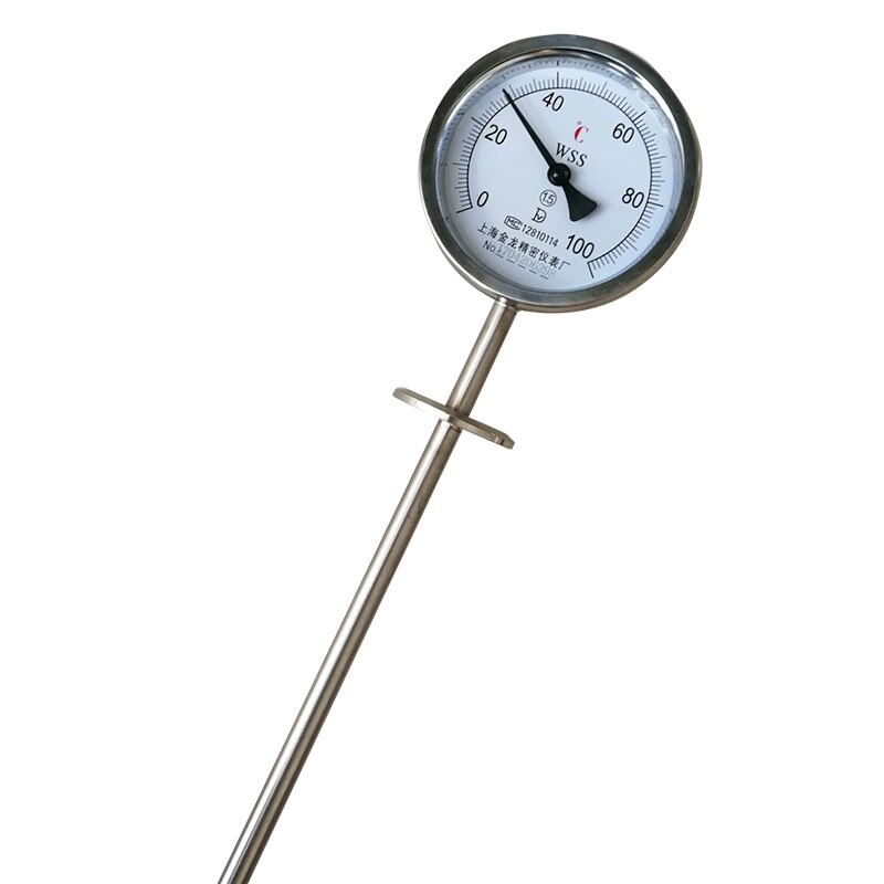 Rvs Bimetaal thermometer Flens bimetaal thermometer Probe Thermometer Gauge meetinstrument