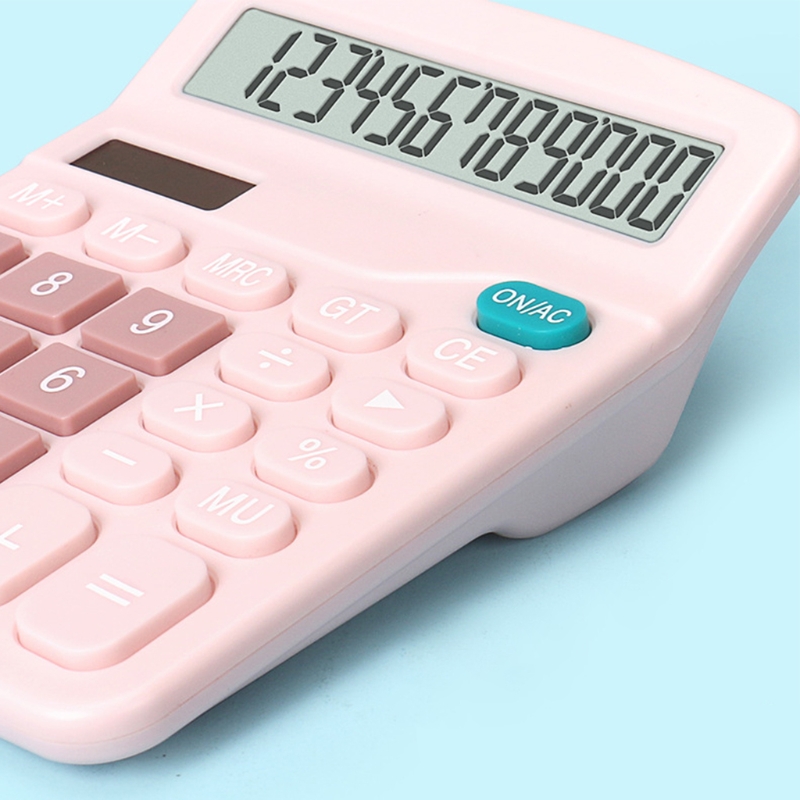 M17F Financial Accounting Tools 12 Digits Electronic Calculator Large Screen Calculators Home Office School Calculators