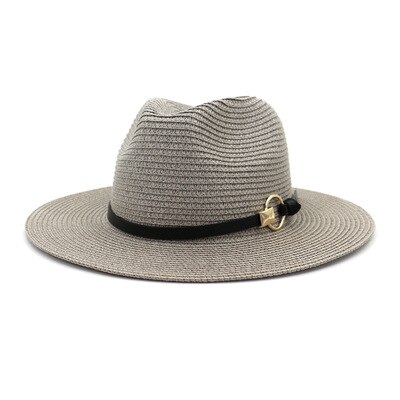 Vrouwen Hoeden Zomer Lente Stro Brede Rand Riem Band Zon Hoeden Outdoor Strand Reizen Casual Zon Beschermende Wit Zwart Zon hoeden: 1