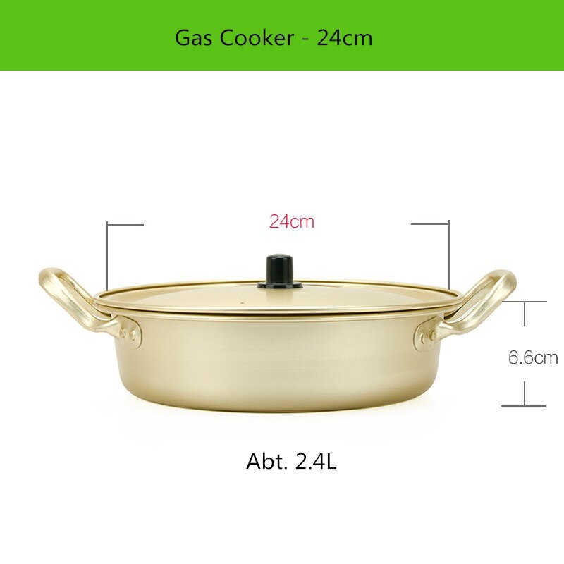 Ramen Topf Nudel Herde Aluminium Koreanische sofortig-nudeln Topf: hell 24cm