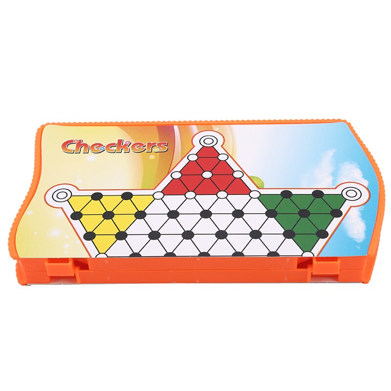 Partito del bambino Portatile Pieghevole Gioco di Scacchi/Dama/cinque-in-a-fila/volo di Scacchi giochi di Gioco Educativo per I Bambini: checkers