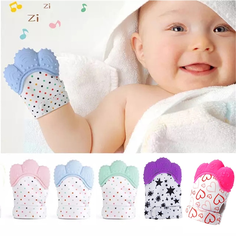 Silicone Baby Bijtring Fopspeen Handschoenen Wanten Tandjes Chewable Pasgeboren Verpleging Bijtring Baby Bpa Gratis Zachte Zuigen Vingers Speelgoed