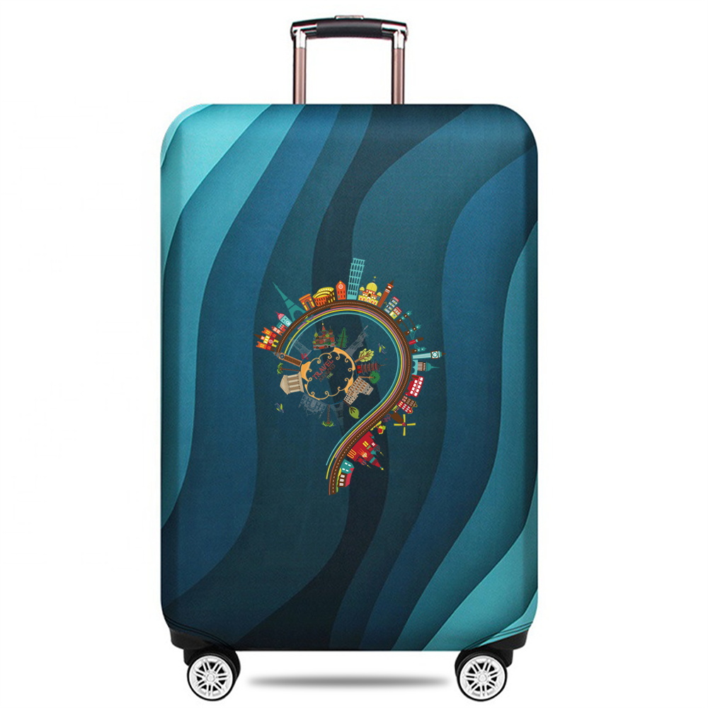 Luggage Cover Stretch Fabric Suitcase Protector Baggage Dust Case Cover Suitable for18-32 Inch Suitcase Case Travel Organizer: M / MULTI