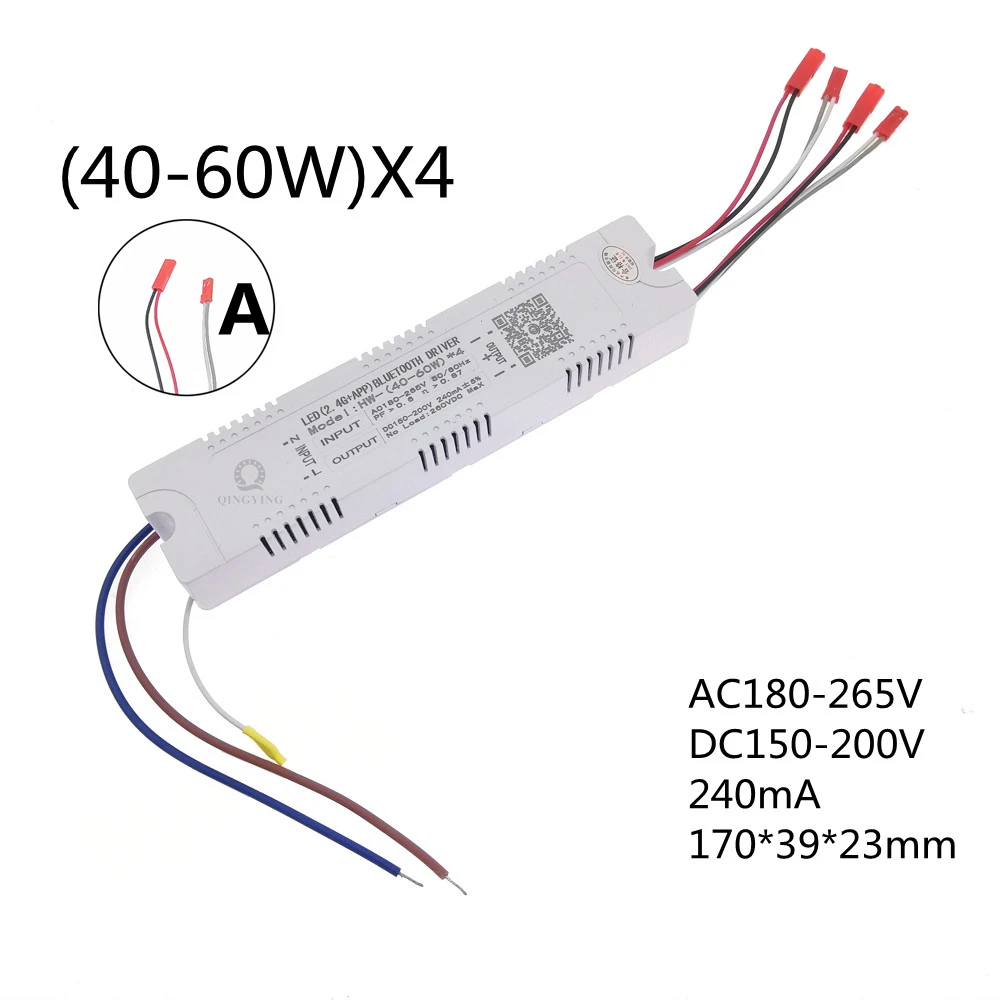 1 stücke AC220V 2,4G RF Fernbedienung Intelligente LED-treiber 12-40 W 36-50 W 40-60 W 50-72 W X2 X4 X6 X8 240mA Dimmen Fahrer: Orange / 3 Watt