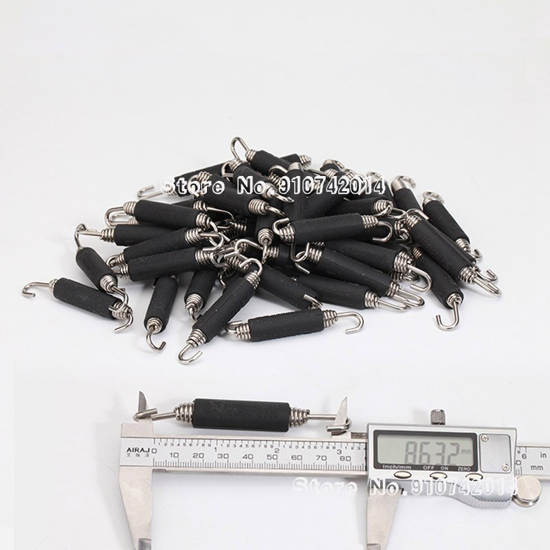 50mm 40mm molla di scarico universale per moto scarico in acciaio inossidabile tubo di collegamento centrale anteriore impostato di molle in metallo girevole: H  Akra  2pezzi