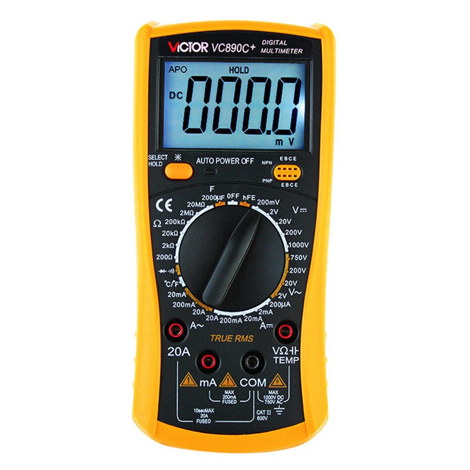 Lcd-scherm Digitale Multimeter 20000 uF Condensator ondersteuning