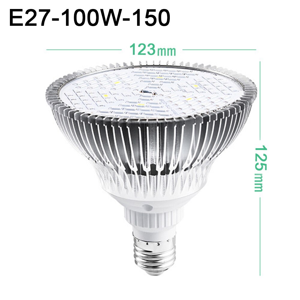 LED Grow Light E14/ E26/ E27 Full Spectrum Plant Lamps Bulb For Hydroponics Plants Flower Seed Starting Indoor 30W/50W/80W/100W: E27 100W-150 beads