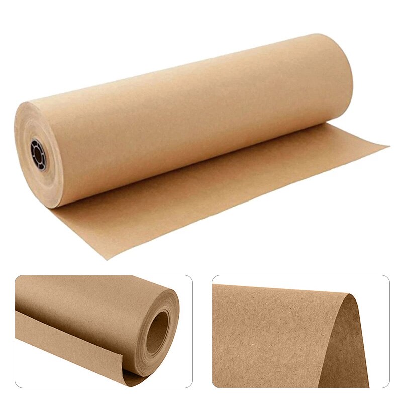 30 Meters Kraft Wrapping Paper Roll For Wedding Birthday Party Flower Poster Wrapping Parcel Packing Art Craft Materials