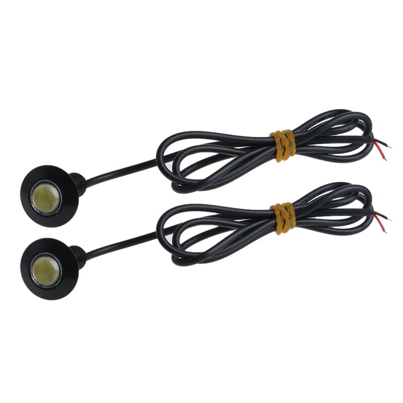 1 Paar Ultra Dunne 23Mm 12V Auto Led Drl Dagrijverlichting Eagle Eye Lamp