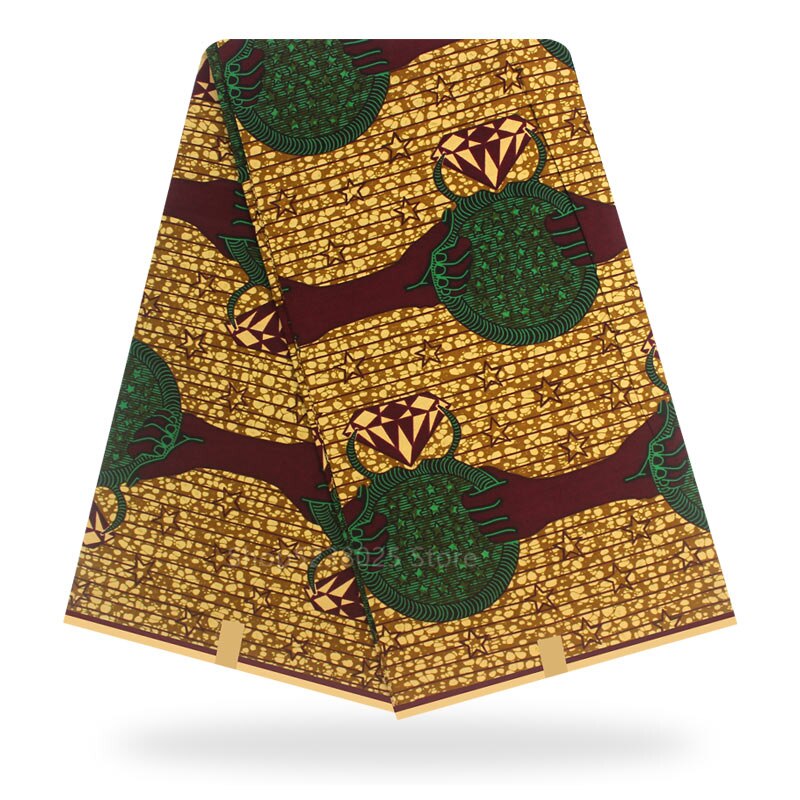 Veritable Wax Veritable Guaranteed Real Dutch Wax 6yard/lot 100% Cotton Veritable Wax African Fabric Print: Color11