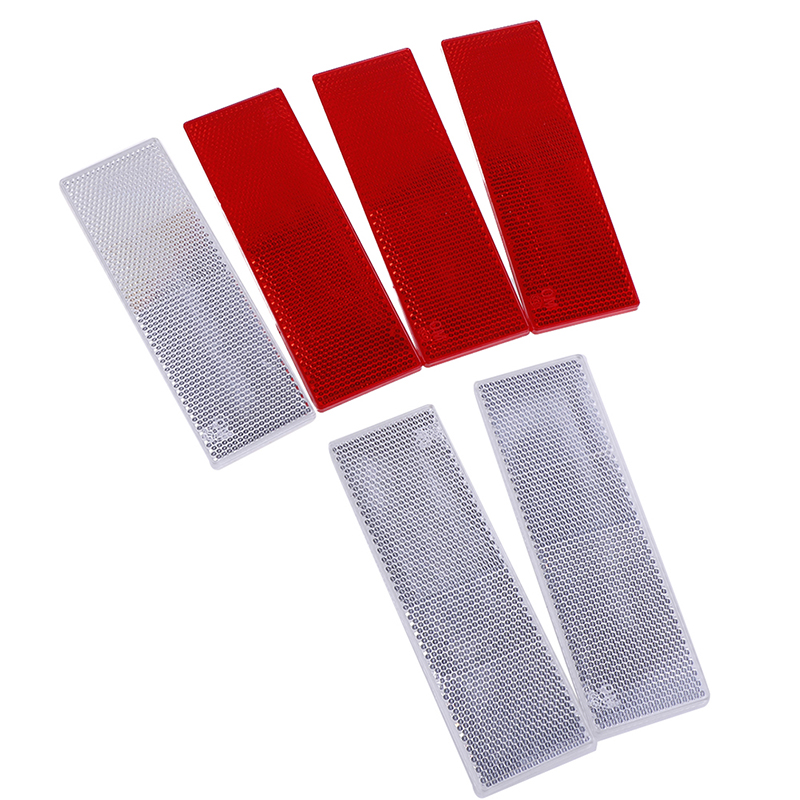 2pcs Safurance Bike Truck Trailer Car Plastic Reflective Reflector Workplace Safety Night Safety Warning Sticker Tape
