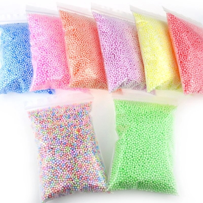 DIY Snow Slime Balls Additives Charms Accessories Foam Slimes Beads Filler Addition For Slime Kit Mud Particles Antistress Toys