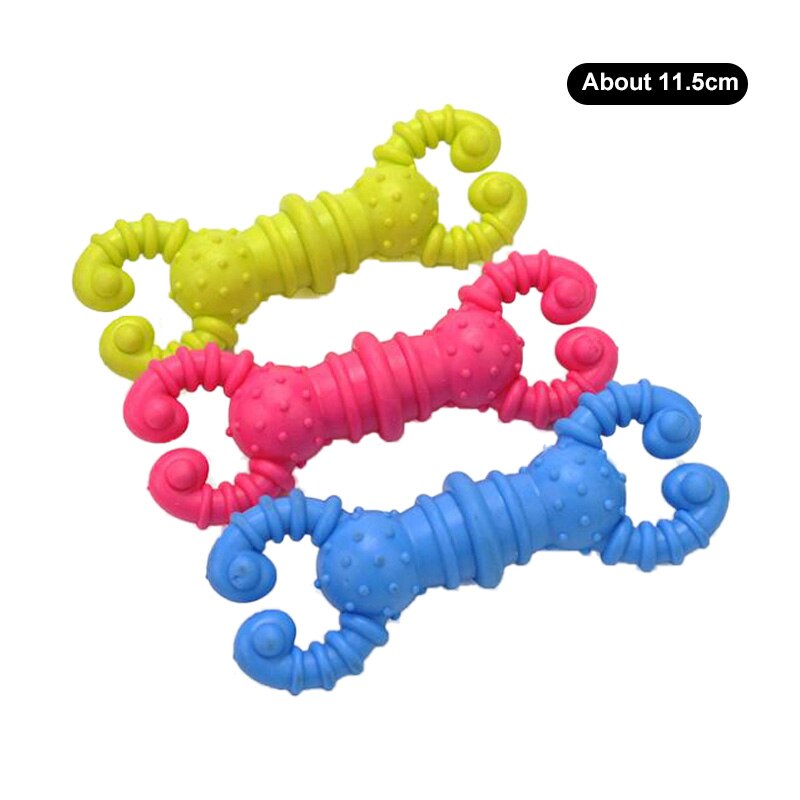 Durable Rubber Dog Toys Bite Resistant Dog Chew Toy Chihuahua Teddy Bulldog Puppy Pet Toys For Small Dogs Cleaning Teeth Toy: Shrimp