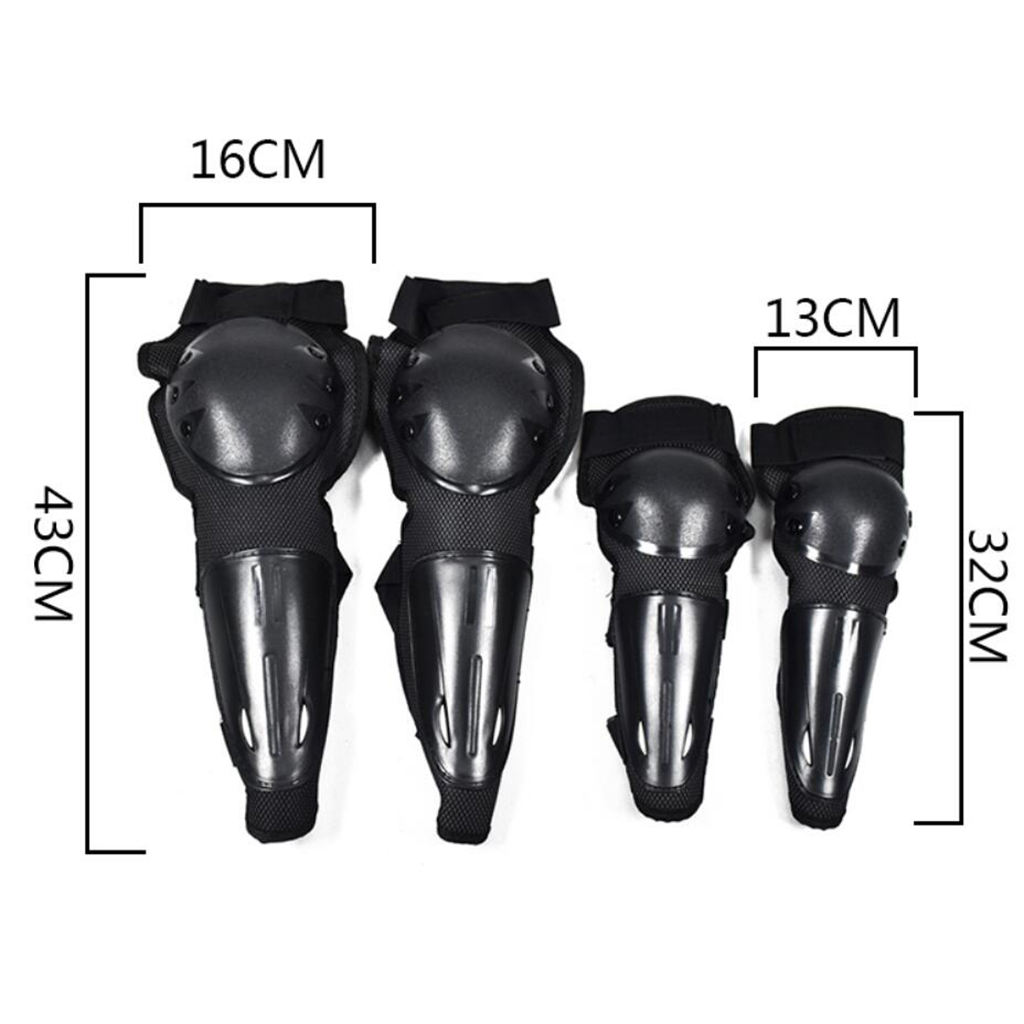 2 Pairs Motorfiets Motocross Bike Biker Elbow &amp; Kniebeschermers Beschermende Kleding