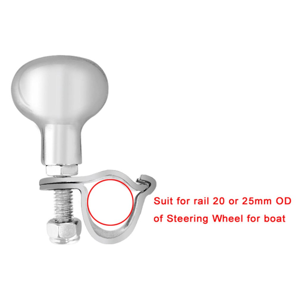 Verchroomde Marine Boot Stuurwiel Draaien/Regelknop Rvs 316