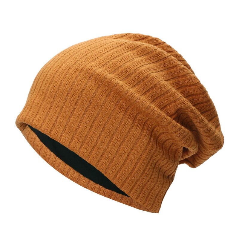 Gorro de Crochet acanalado para hombre y mujer, gorro de gran tamaño, cálido, holgado, para invierno: J