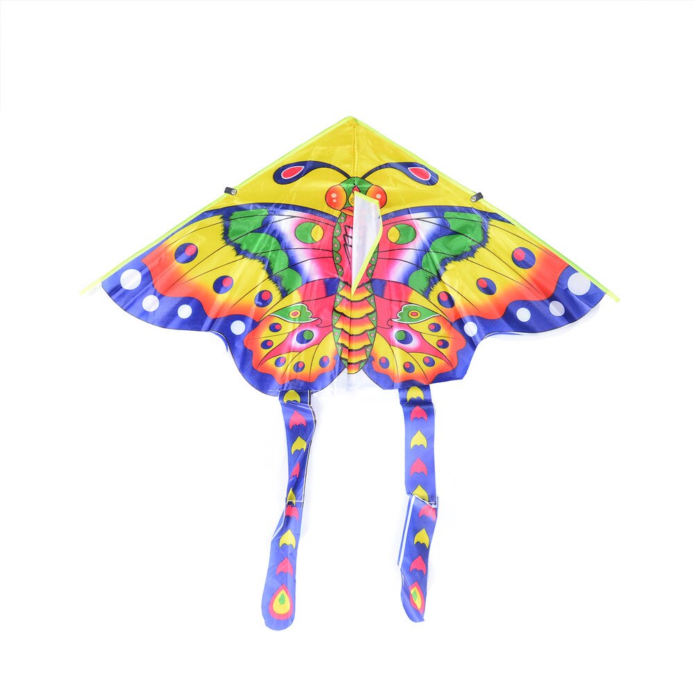 1Pcs 50Cm Medium Kleurrijke Vlinder Traditionele Vlinder Vlieger Stijlen Opvouwbare Kite Recreatie Outdoor Speelgoed Voor Kinderen Willekeurige