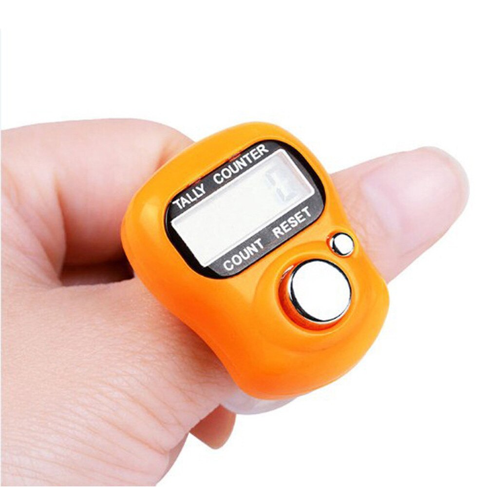 NEUE 1PC Mini Digit Digital LCD Elektronische Golf Finger Hand Ring Stricken Reihe Tally Zähler TALLY Schrittzähler Zufällig farbe