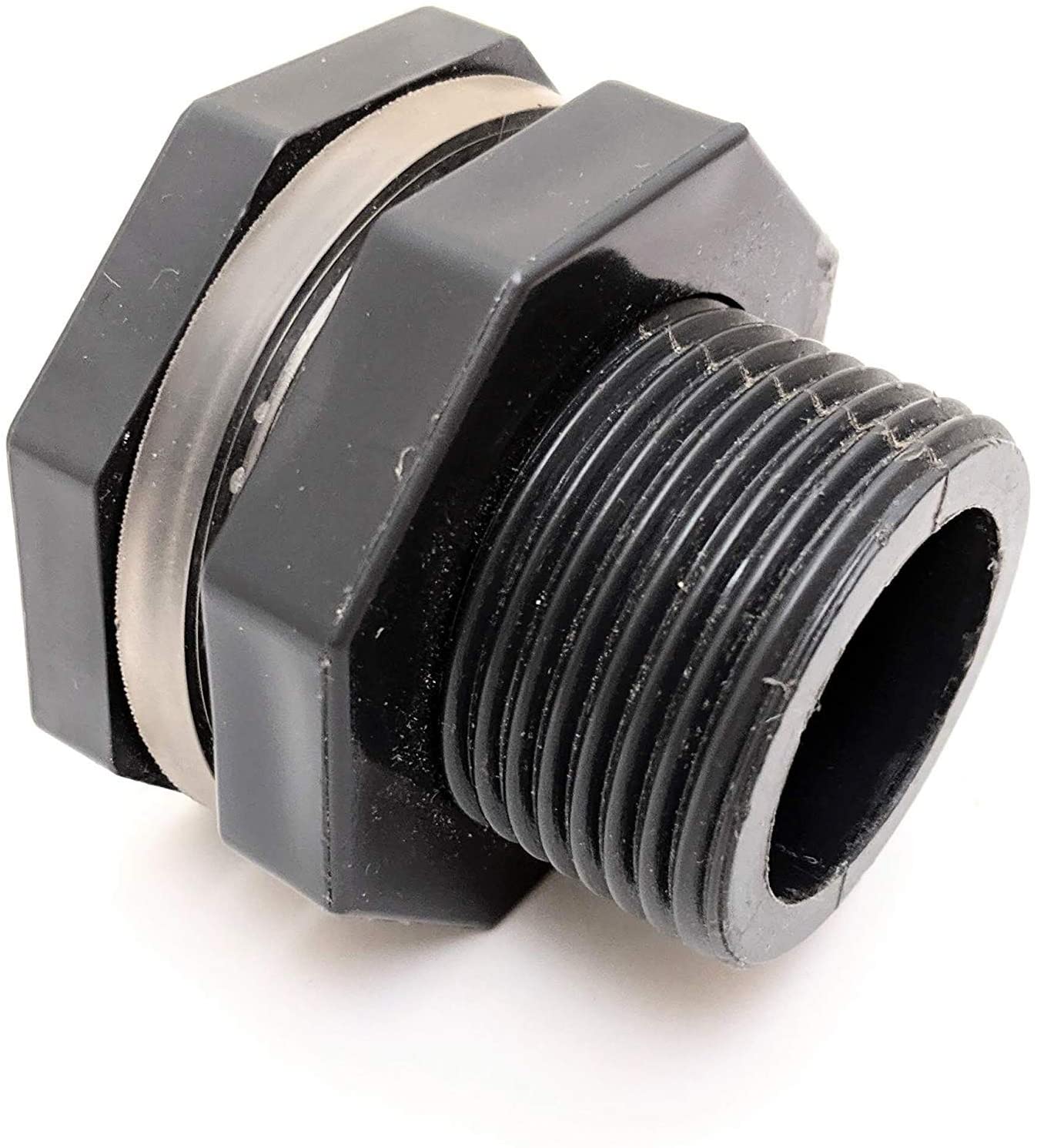 3/4" PRO SERIES HD Bulkhead [SOCKET ENDS] for Rain Barrels, Aquariums, Aquaponics, Water Tanks