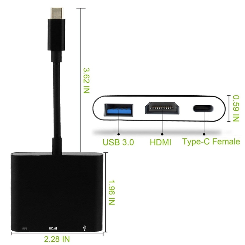 Adaptateur de moyeu HDMI USB C pour Nintendo Switch, 1080P Type C vers HDMI câble de convertisseur pour Nintendo Switch
