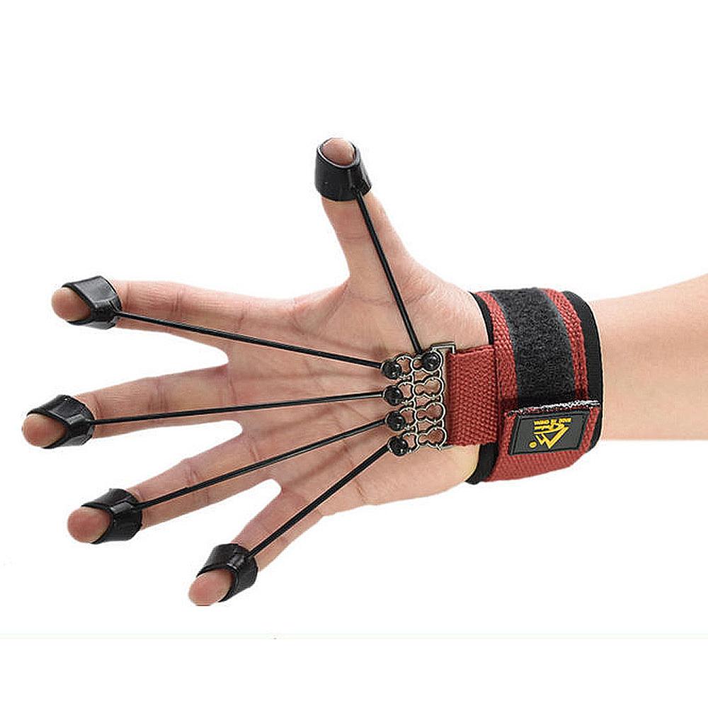 Finger Extensor Strengthener Hand Exerciser Trainer with Resistance Band Stretcher Arthritis Wrist Training Therapy for Guitar