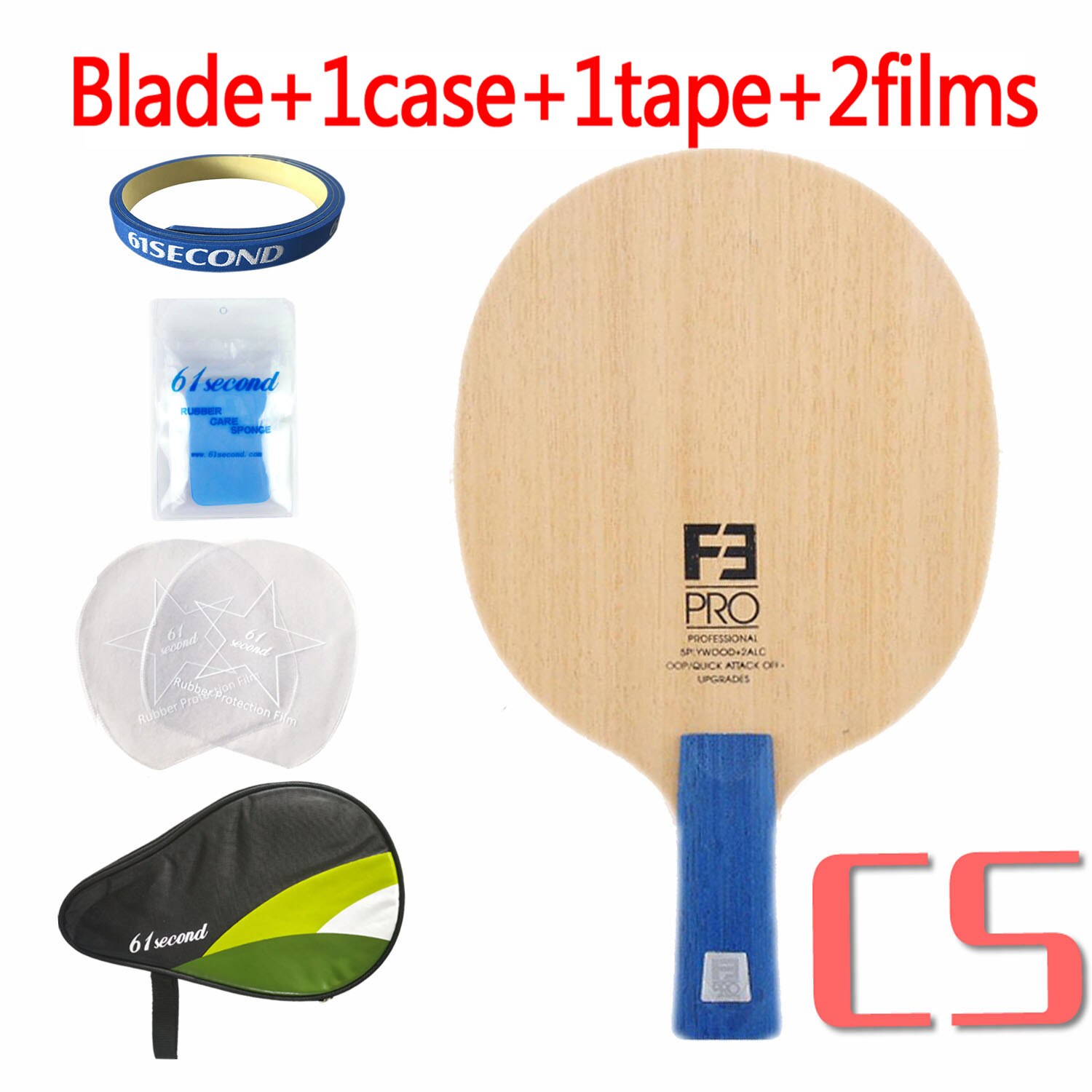 Sanwei F3 PRO Table Tennis Blade Ping Pong Paddle Racket Bat Arylate Carbon 5+2 ALC Premium Ayous Surface OFF++: CS with HM case