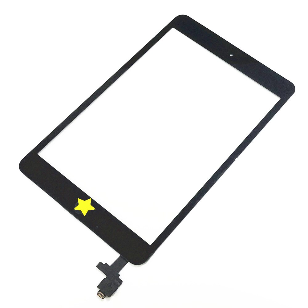 Berøringsglas til ipad mini 1 mini 2 7.9 '' berøringsskærm digitaliseringssensor glaspanel digitzer med ic -hjemmetast  a1432 a1454