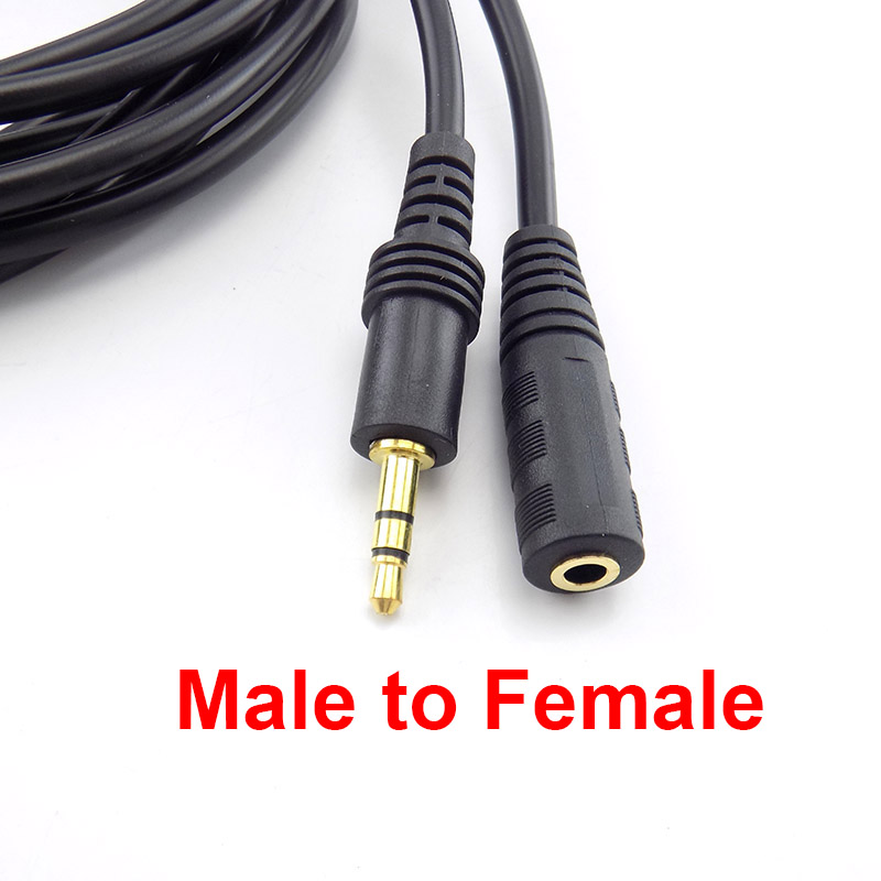 1,5 m 10m 15m 20m 3,5mm stereo plug to plug jack male to female audio aux cable extension cable for computer laptop  mp3/mp4: Male to female / 10m