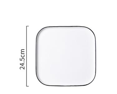Plaat Nordic Stijl Keramische Diner Plaat Huishouden Steak Creatieve Effen Kleur Plaat: 6