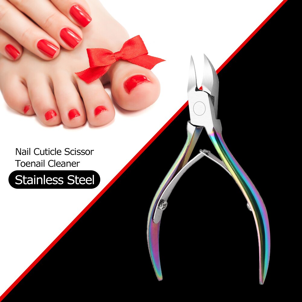 Nagel Nipper Cuticle Cutter Nail Grooming Tool Dode Huid Schaar Manicure Gereedschap Roestvrij Staal Nagelknipper Nail Art Cuticle Tool