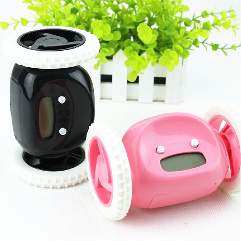 Reloj despertador de ruedas con retroiluminación Extra fuerte para adulto o chico, divertido, Rodante, salir a correr, para saltar