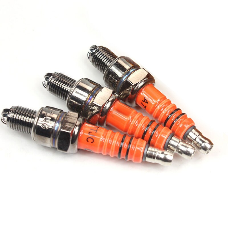 3 kpl  a7 tjc sytytystulppa  gy6 50-125cc mopo skootteri atv neloset 3 elektrodin