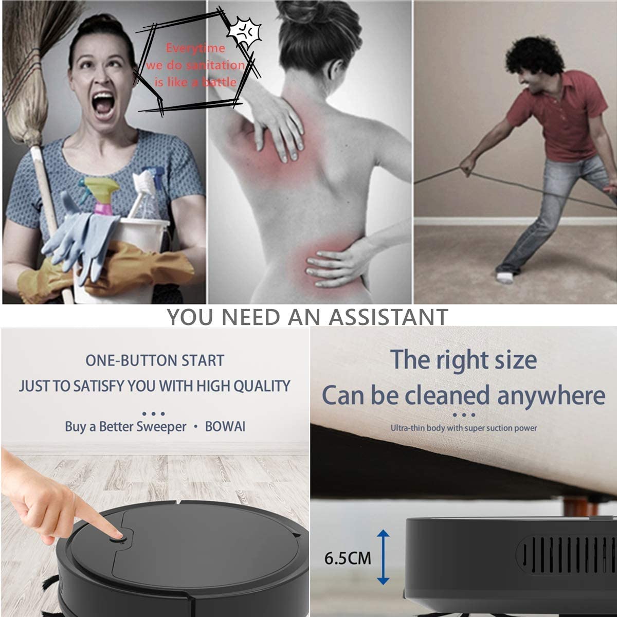 2000Pa Smart Robot Vacuum Cleaner App Remote Control Vacuum Cleaner Home Blow Dry Robots Sweeping Mopping Function Path Planning