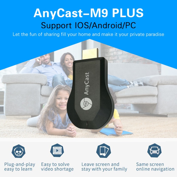 Anycast M9 Plus Tv Stick Meerdere Para Tv Stick Dongle Mini Android Chrome Cast Wifi Display Ontvanger Hdmi Adapter hd 1080P