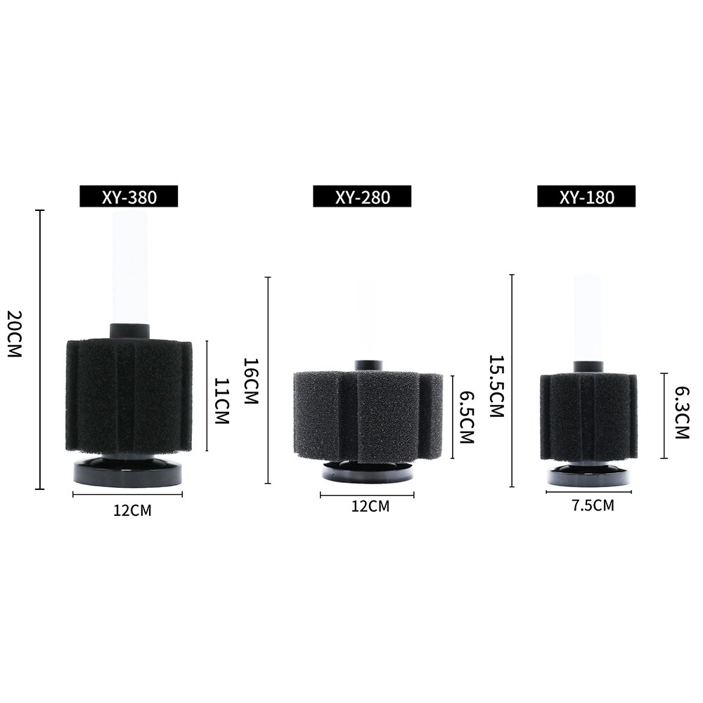 Akvariefilter akvarium svampfilter vannlevende kjæledyr fiskefilter akvarietilbehør skimmer biokjemisk filtrering