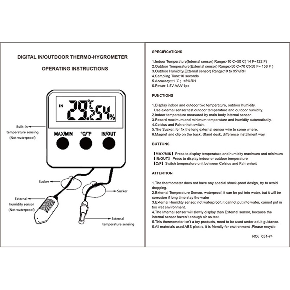 Digital temperatura e umidade medidor incubadora cão de estimação tartaruga incubação ovos sensor digital display lcd