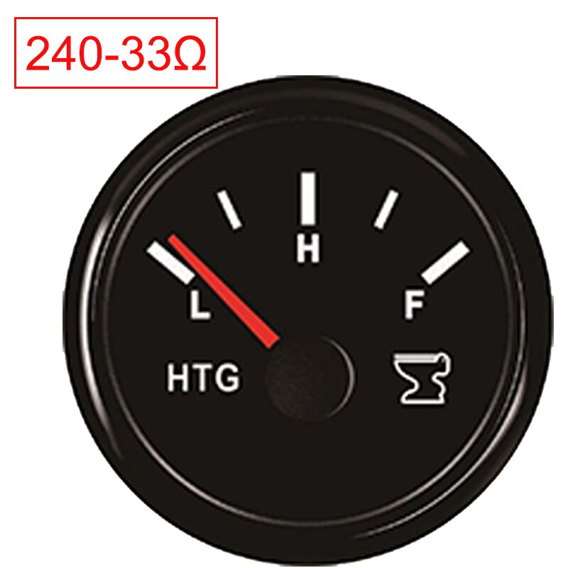 52mm Sewage Level Gauge Meter Indicator Boat Holding Tank Level fit Boat Ship Vessel 0-190ohm 240-33ohm 9-32V Car accessories: BN-240-33 ohm
