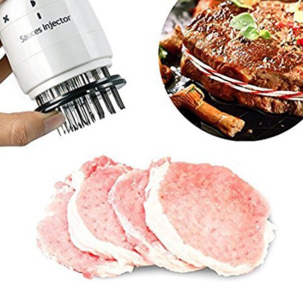 Bestquick udført injektionstype nåle kødtørrer håndlavet kødinjektorer til injektion af fersk kød køkkenredskaber