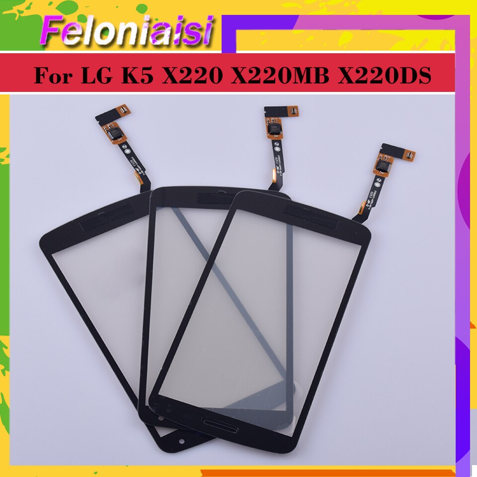 For LG K5 X220 X220MB X220DS Touch Screen Touch Panel Sensor Digitizer Front Glass Outer Lens Touchscreen NO LCD