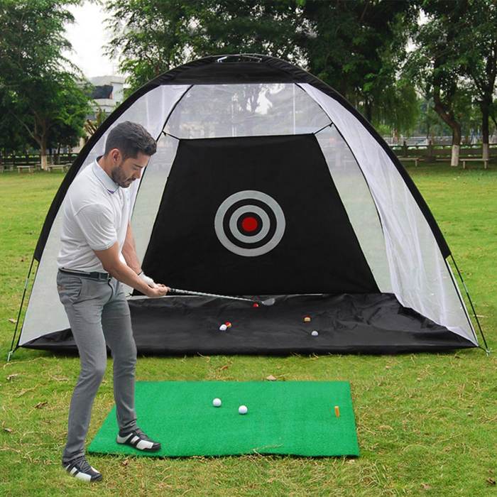 2/3 m golfbur praksis nettet træning indendørs udendørs sport golf træning have træner bærbar golf træning hjælpemiddel bur telt